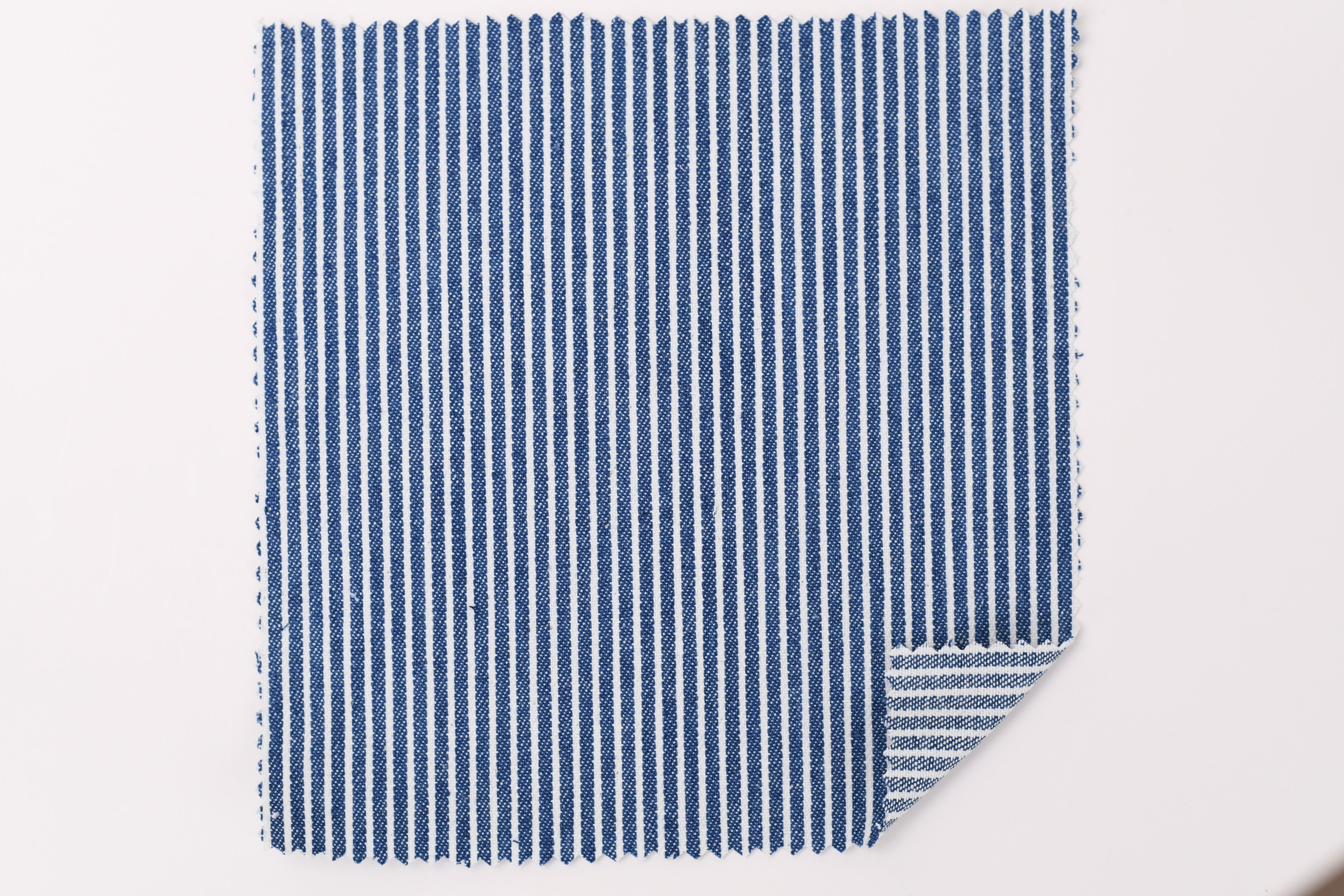 Denim rayé hickory 8 oz – Bleu marin