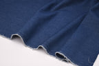 Denim délavé en coton non extensible 8 oz – Noir indigo
