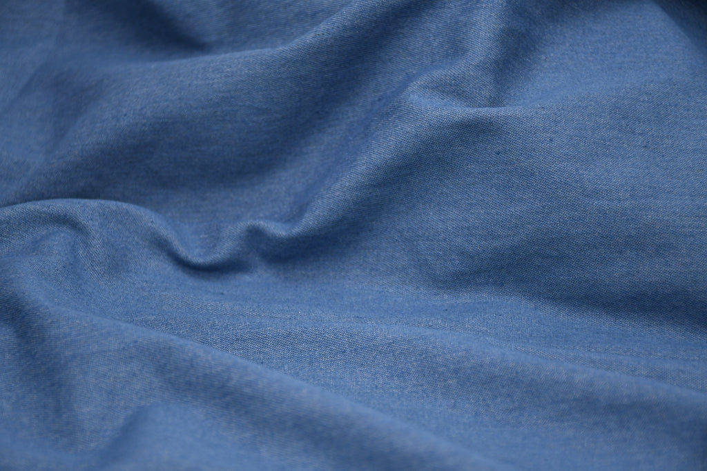 8oz 100% Cotton Denim – Light Wash Blue