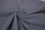 Yarn-Dyed Tubular Stripe Cuff Jersey Fabric - Indigo