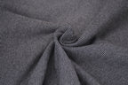 Yarn-Dyed Tubular Stripe Cuff Jersey Fabric - Black