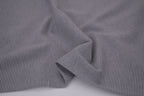 Yarn-Dyed Tubular Stripe Cuff Jersey Fabric - Dark Grey