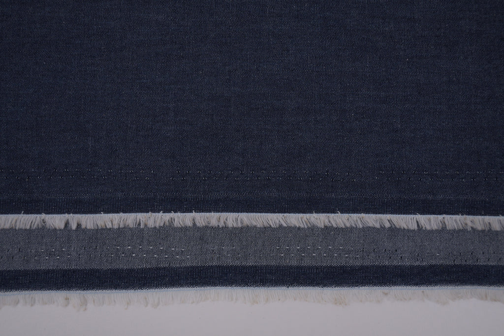 Denim chambray lavé 5 oz – Bleu brume