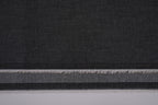 4oz Cotton Chambray Combed and Mercerized Denim Fabric - Black Wash