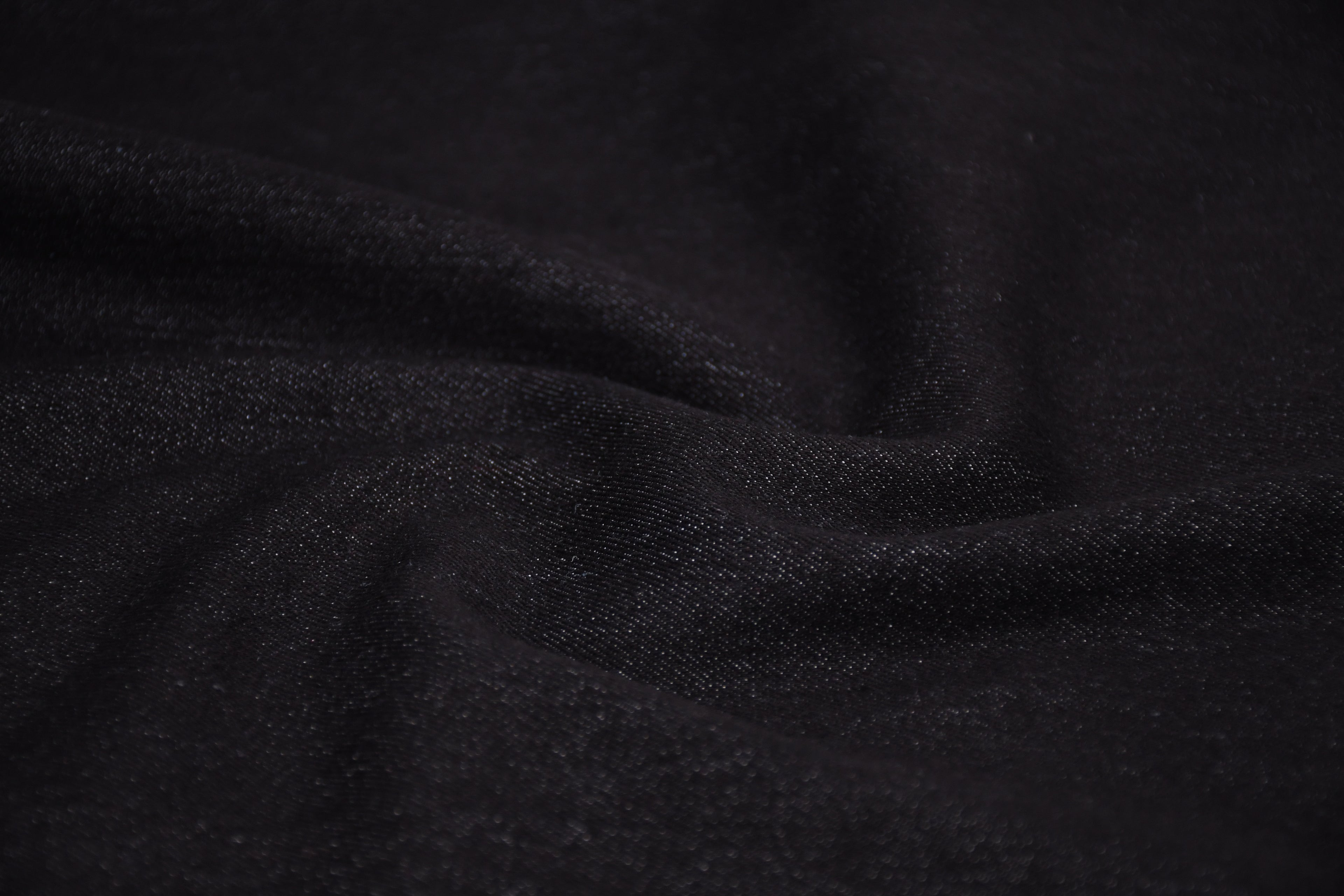 9oz Soft Washed Stretch Denim – Midnight Black