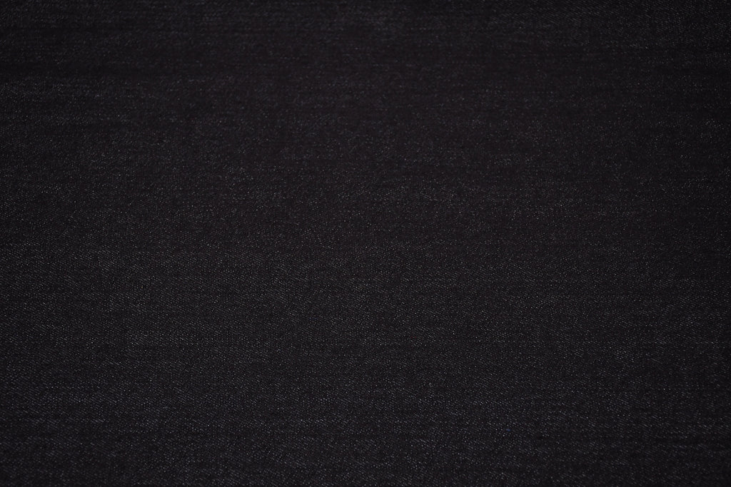 9oz Soft Washed Stretch Denim – Midnight Black