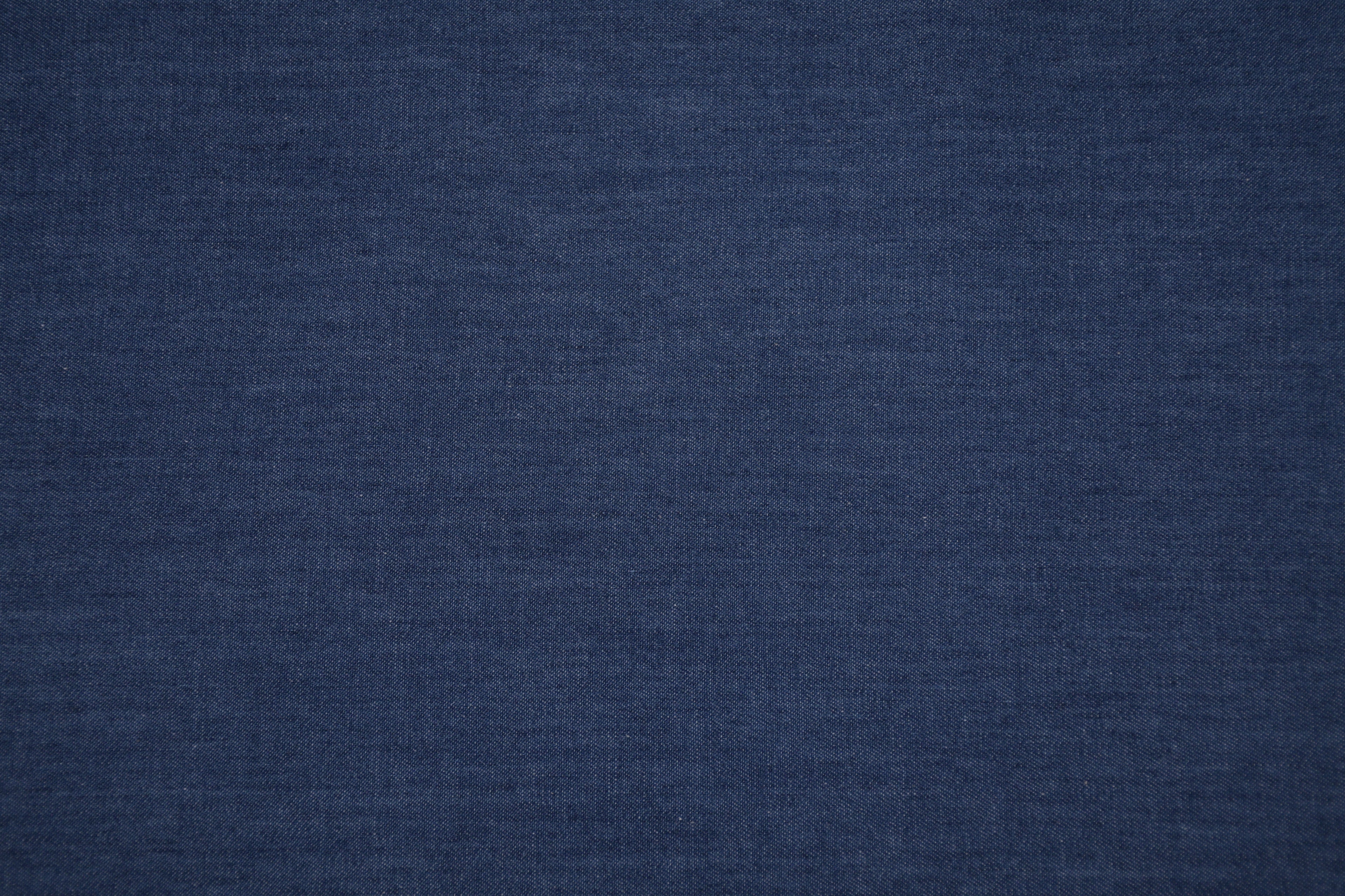 4oz Cotton Chambray Combed and Mercerized Denim Fabric - Mid Blue Wash