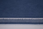 4oz Cotton Chambray Combed and Mercerized Denim Fabric - Mid Blue Wash