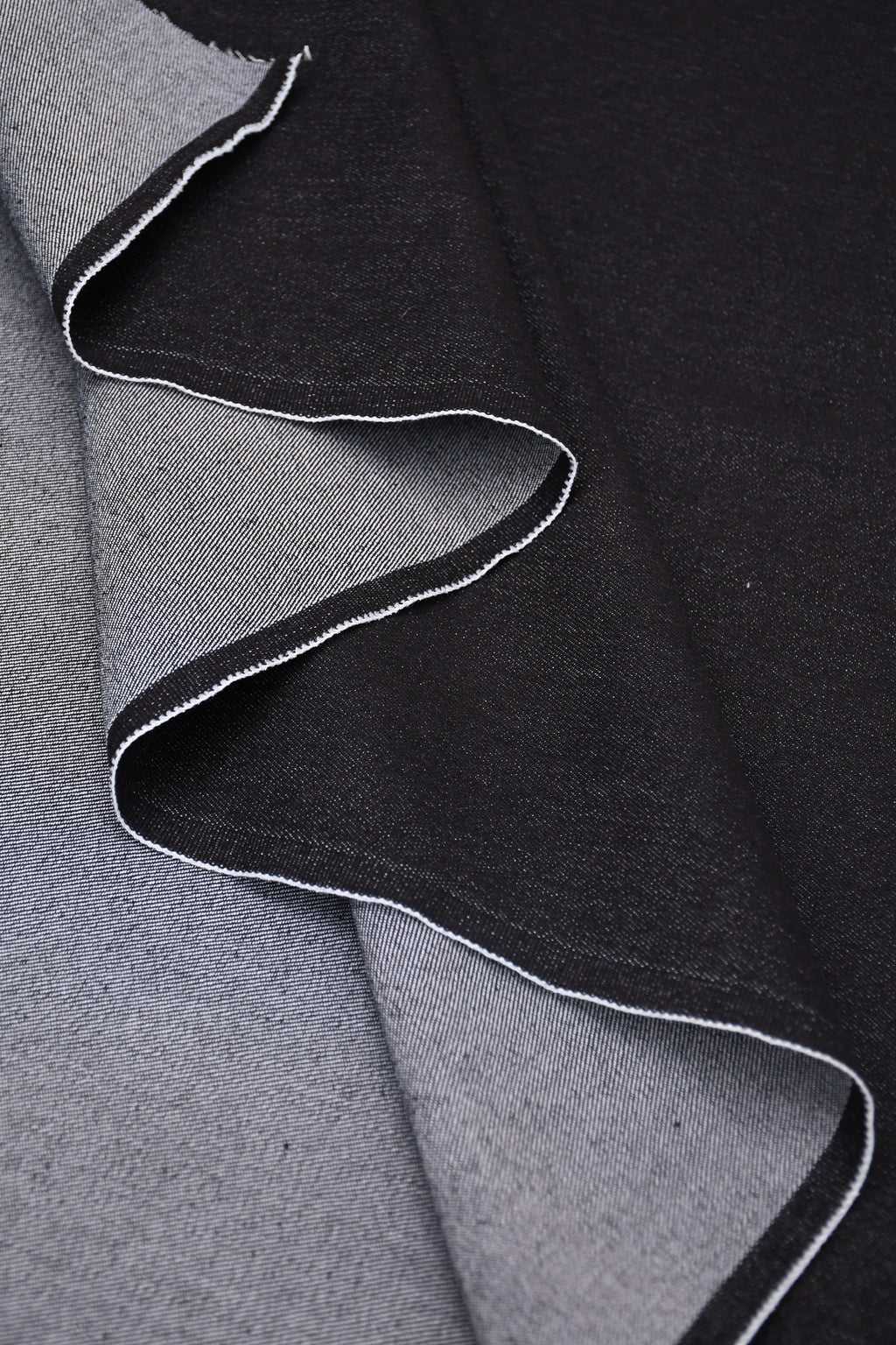9oz Soft Washed Stretch Denim – Midnight Black