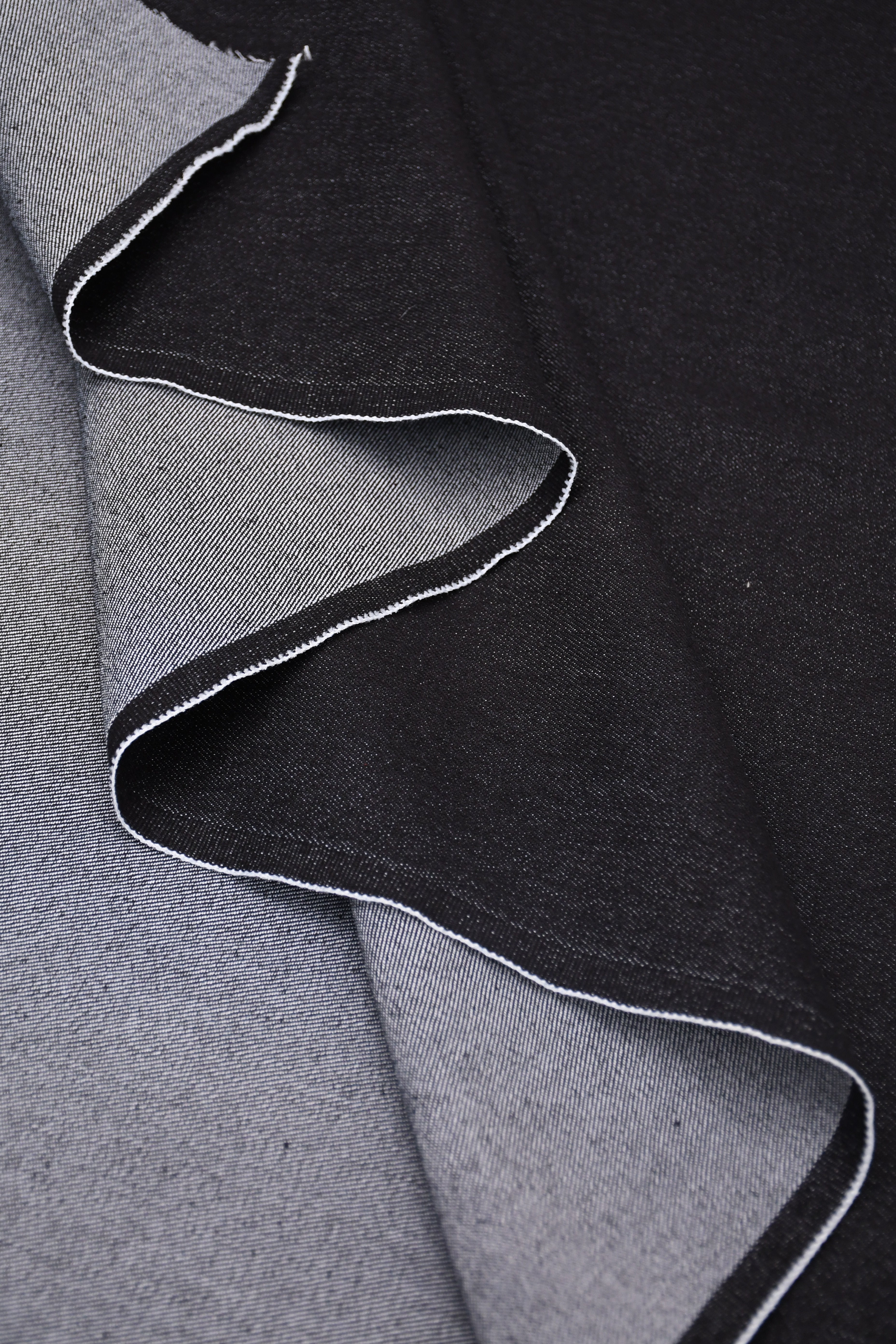 9oz Soft Washed Stretch Denim – Midnight Black