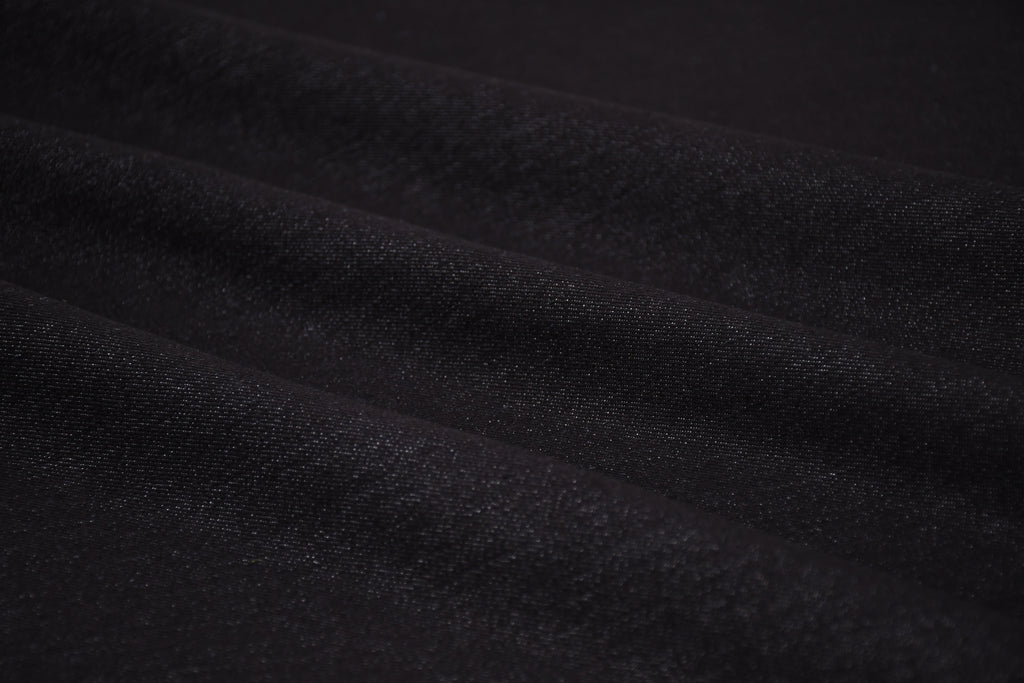 9oz Soft Washed Stretch Denim – Midnight Black
