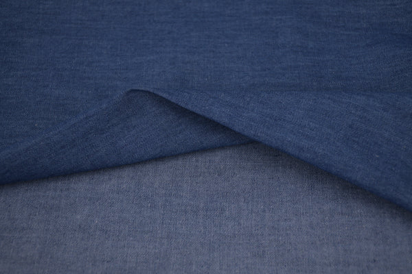 Denim chambray lavé 5 oz – Bleu brume