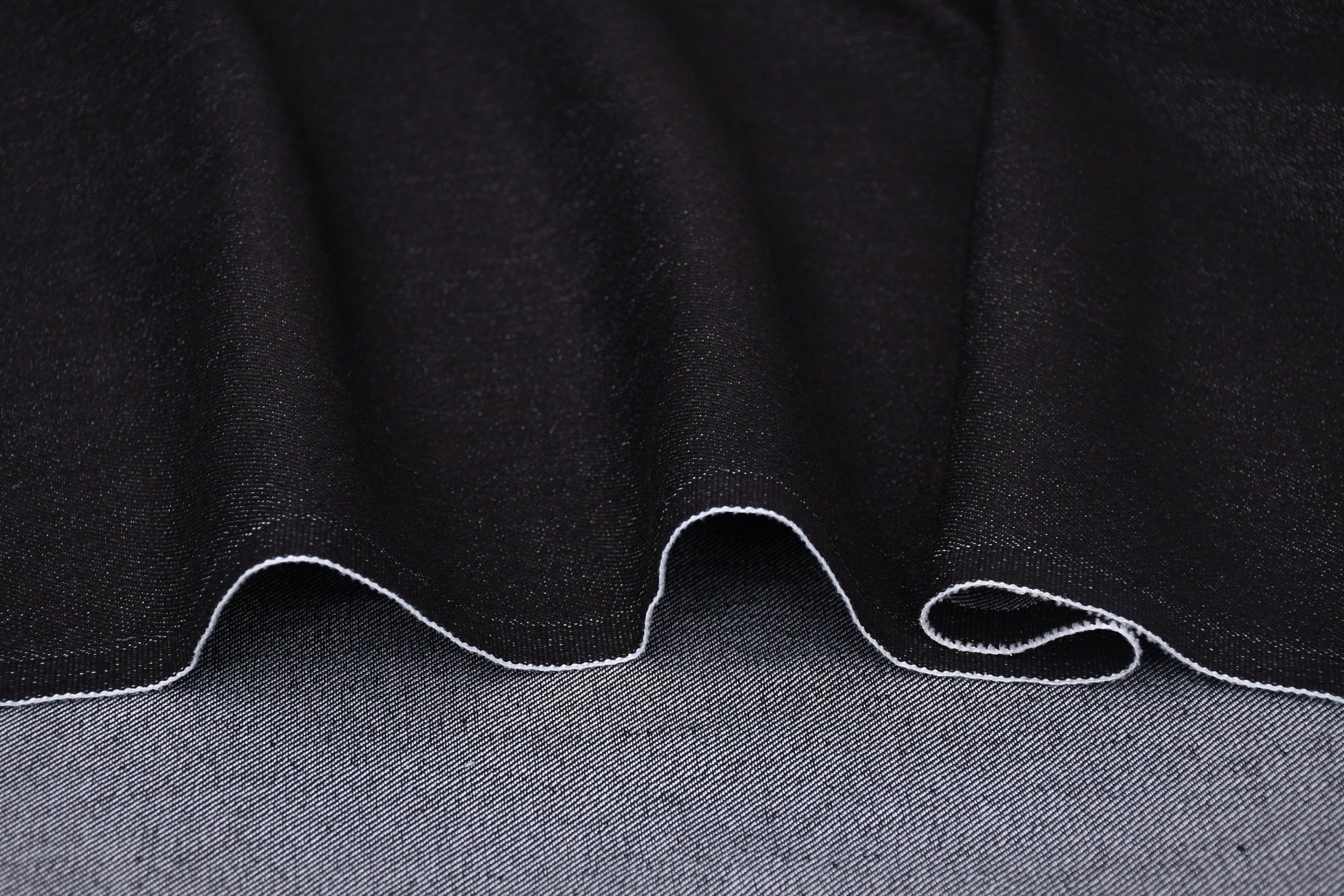 9oz Soft Washed Stretch Denim – Midnight Black