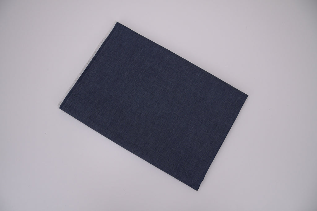 Denim chambray lavé 5 oz – Bleu brume