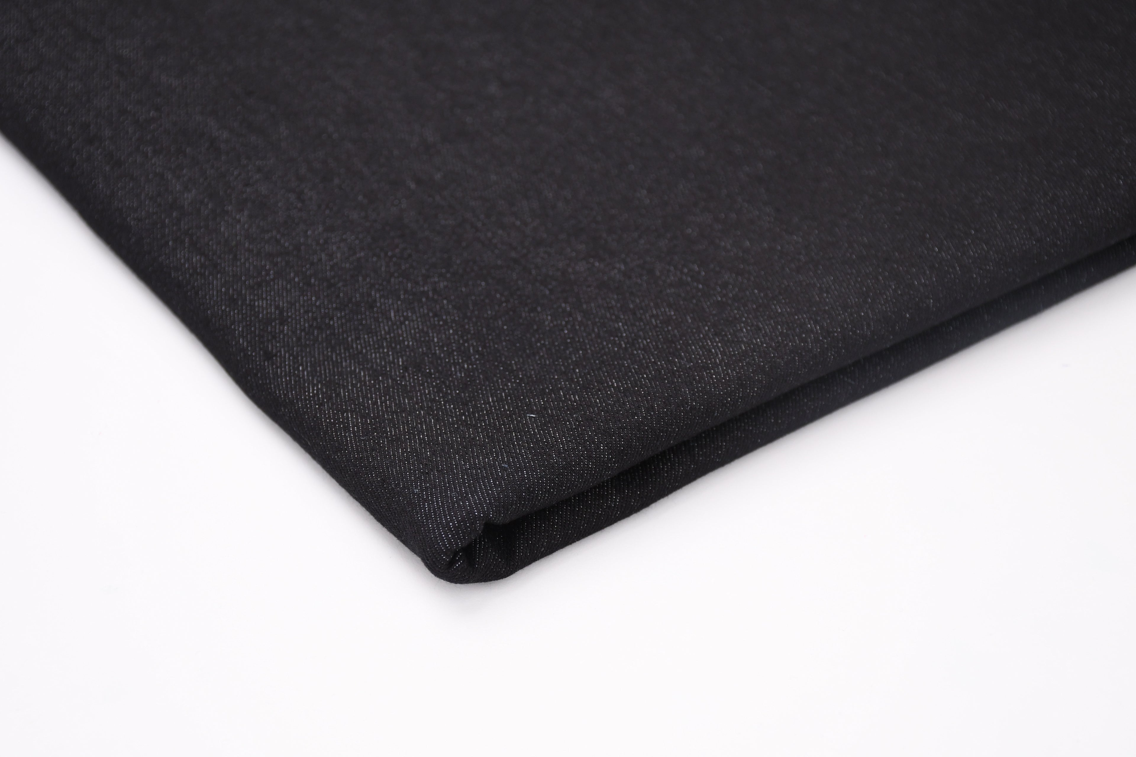 9oz Soft Washed Stretch Denim – Midnight Black