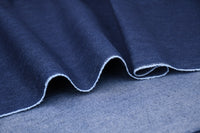 Denim stretch délavé doux 9 oz – Indigo foncé