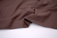 Single Jersey Knit Cotton Spandex Fabric - Espresso