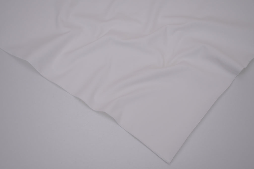 Single Jersey Knit Cotton Spandex Fabric - Off White