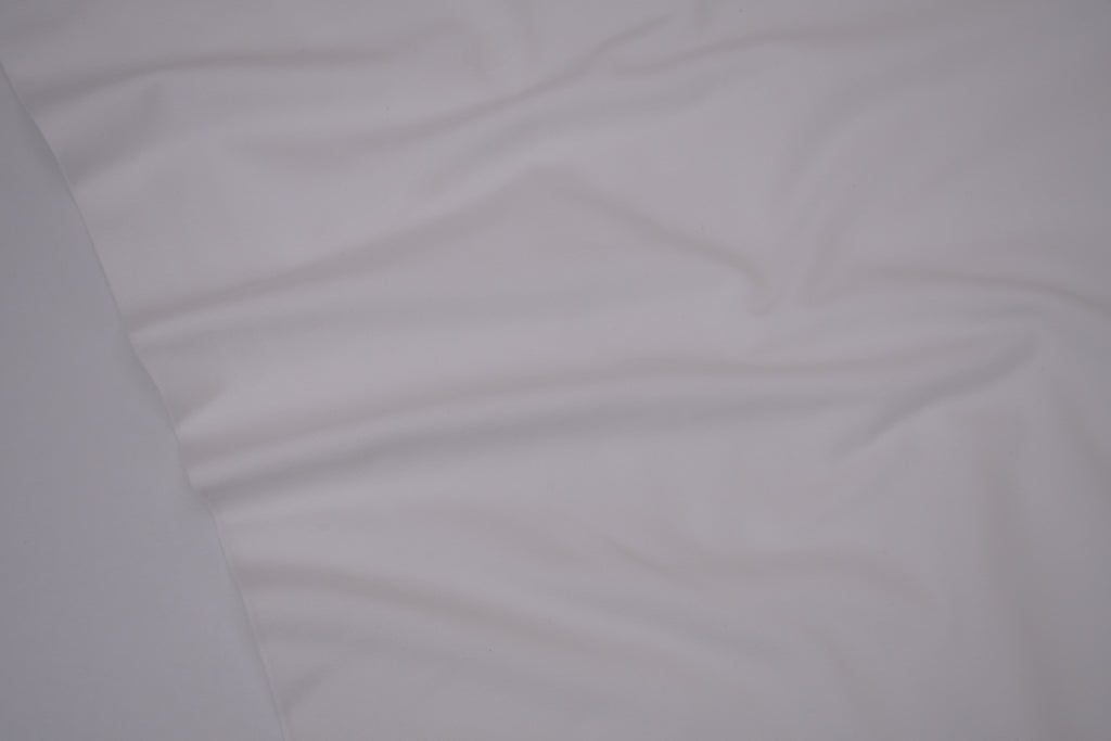 Single Jersey Knit Cotton Spandex Fabric - Off White