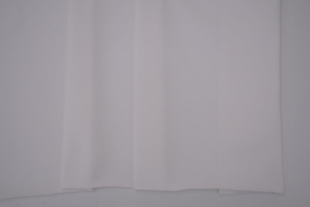 Single Jersey Knit Cotton Spandex Fabric - Off White
