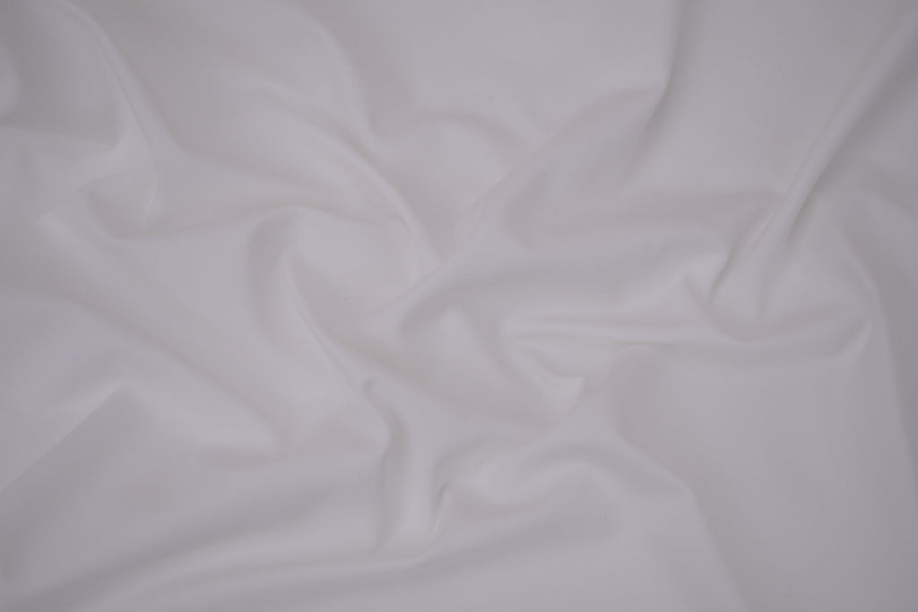 Single Jersey Knit Cotton Spandex Fabric - Off White