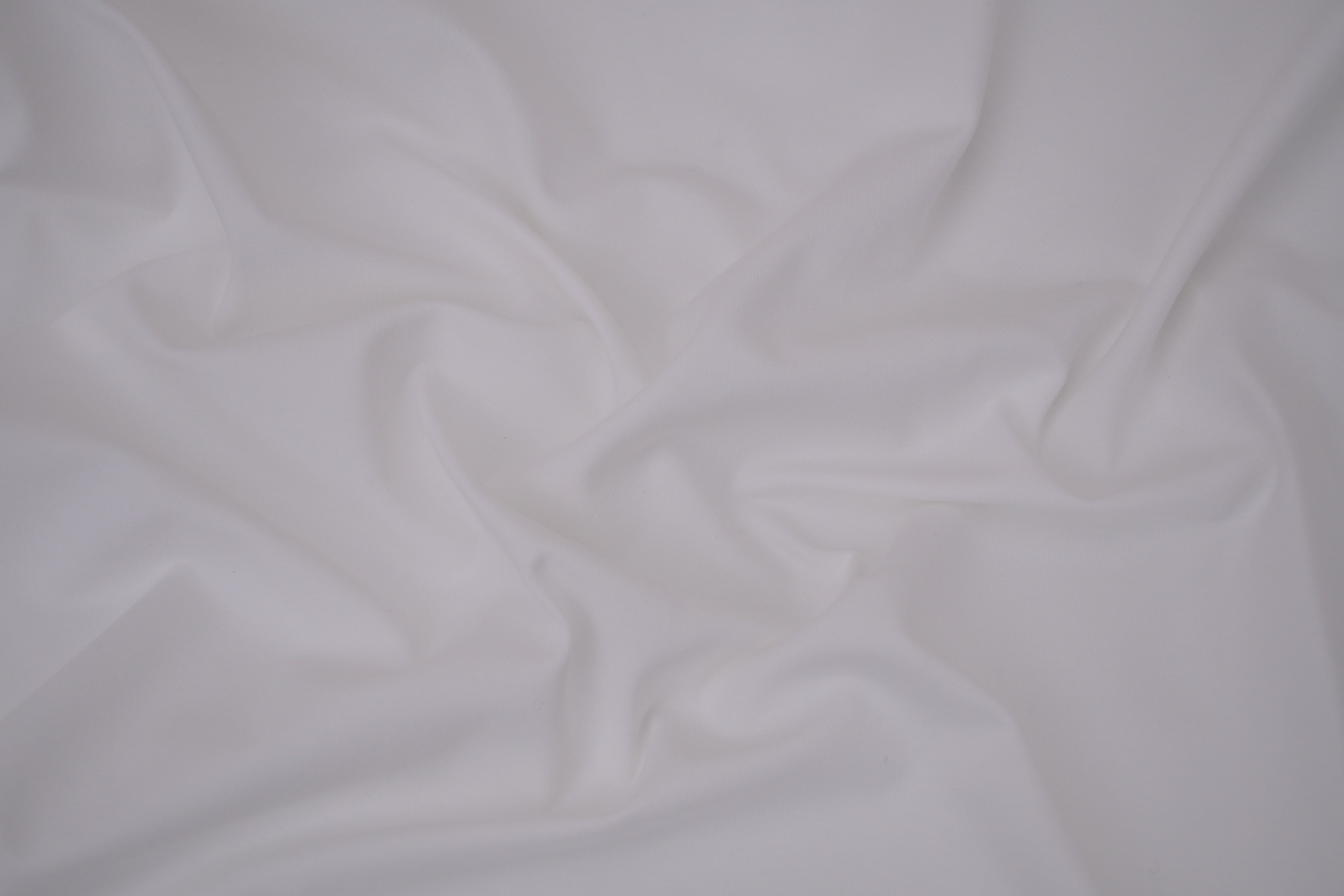 Single Jersey Knit Cotton Spandex Fabric - Off White