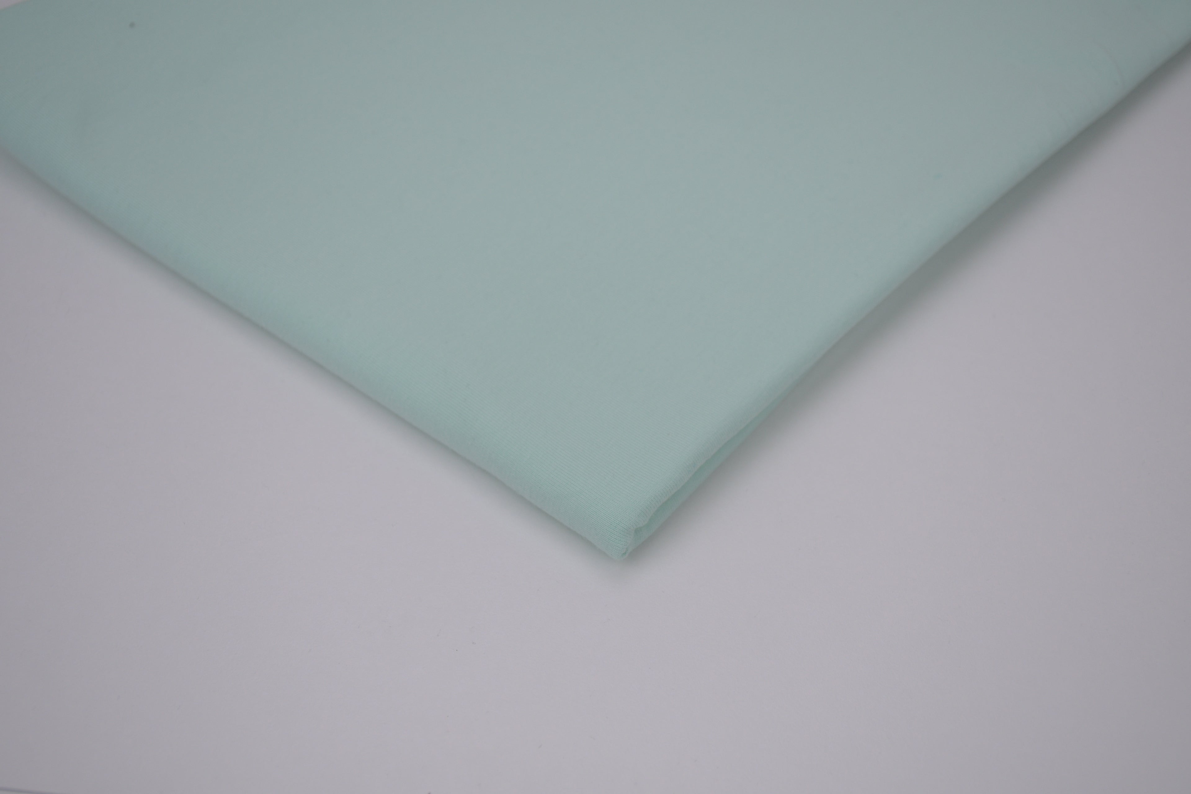 Single Jersey Knit Cotton Spandex Fabric - Aqua