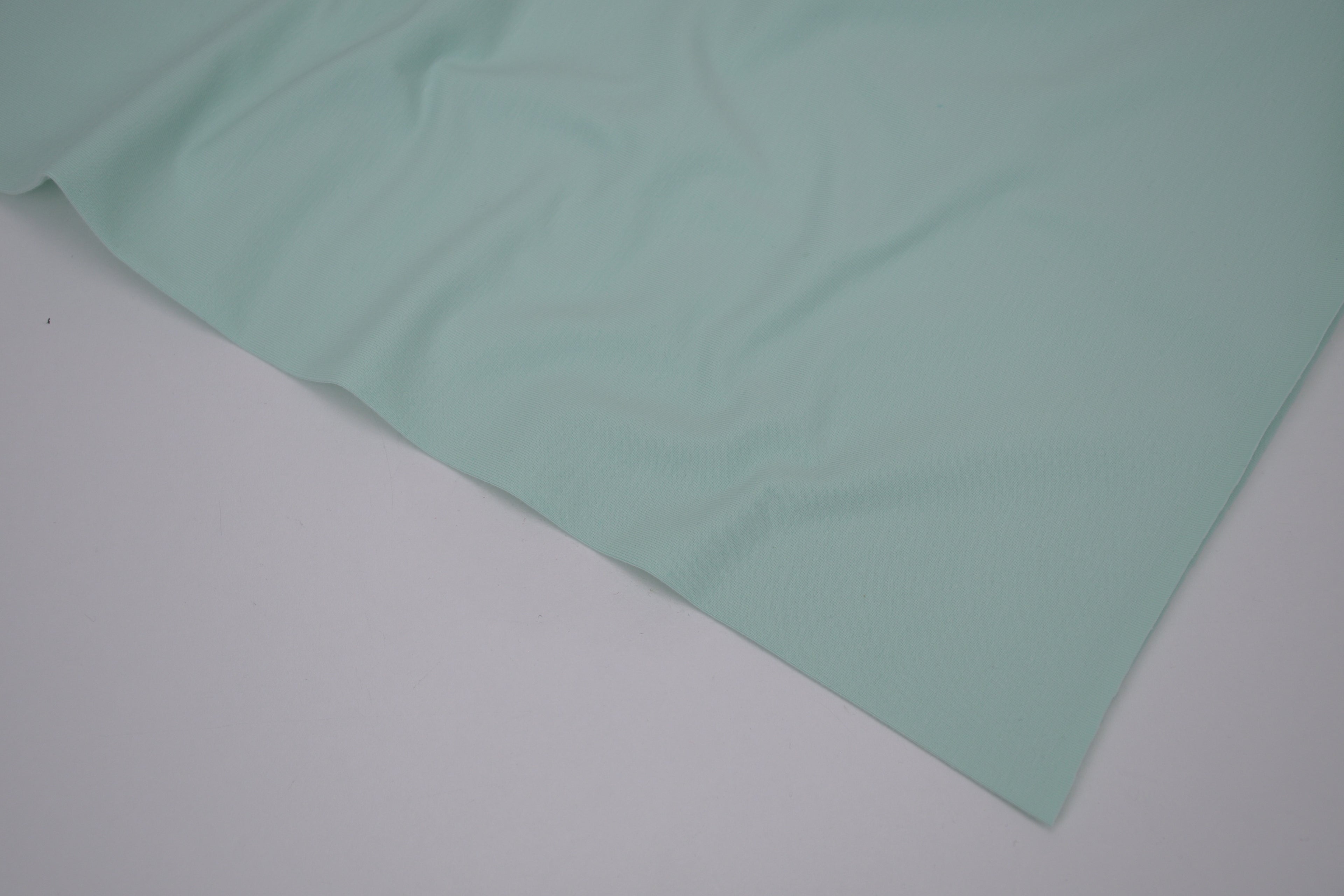Single Jersey Knit Cotton Spandex Fabric - Aqua