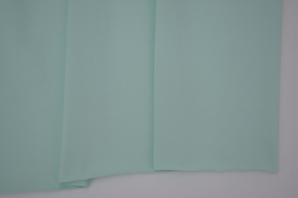 Single Jersey Knit Cotton Spandex Fabric - Aqua