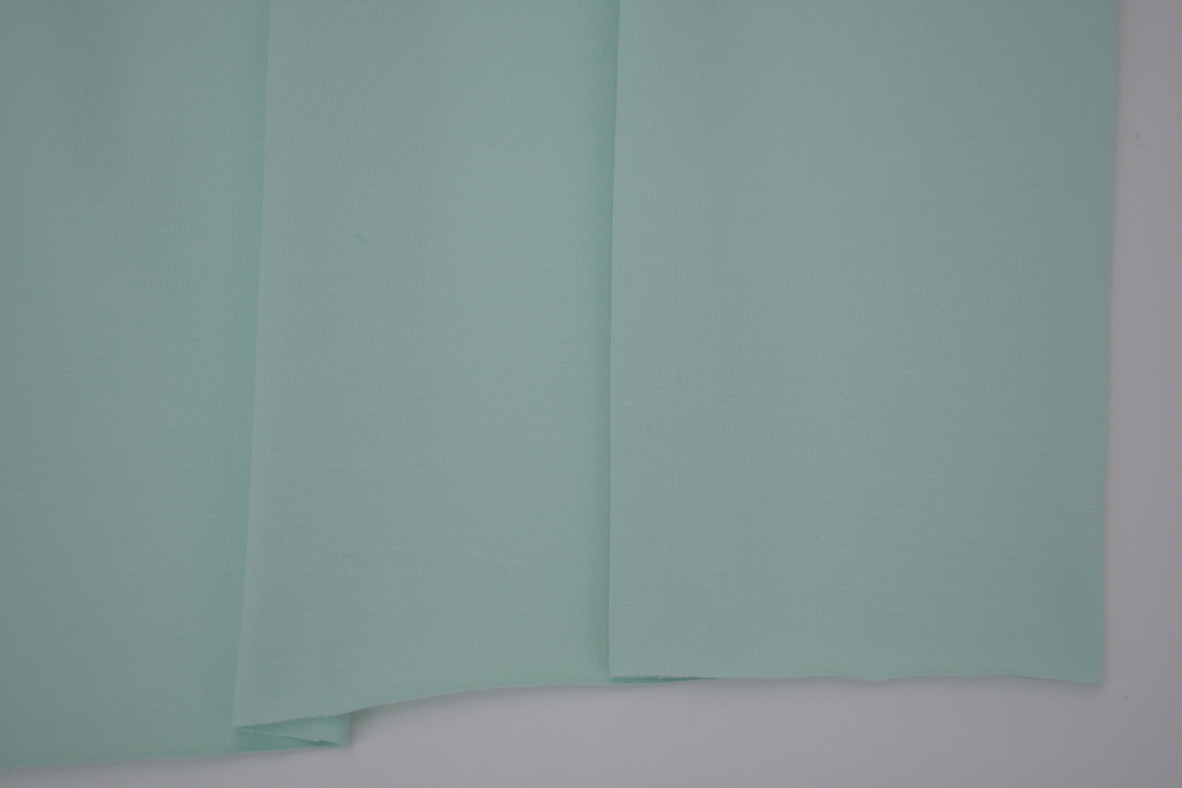 Single Jersey Knit Cotton Spandex Fabric - Aqua