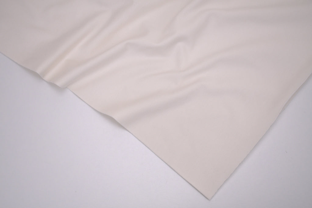 Single Jersey Knit Cotton Spandex Fabric - Natural