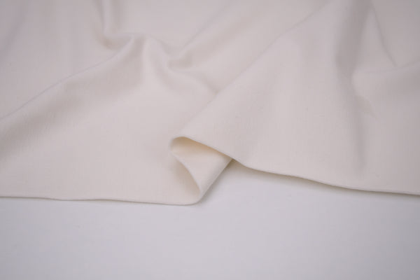 Single Jersey Knit Cotton Spandex Fabric - Natural