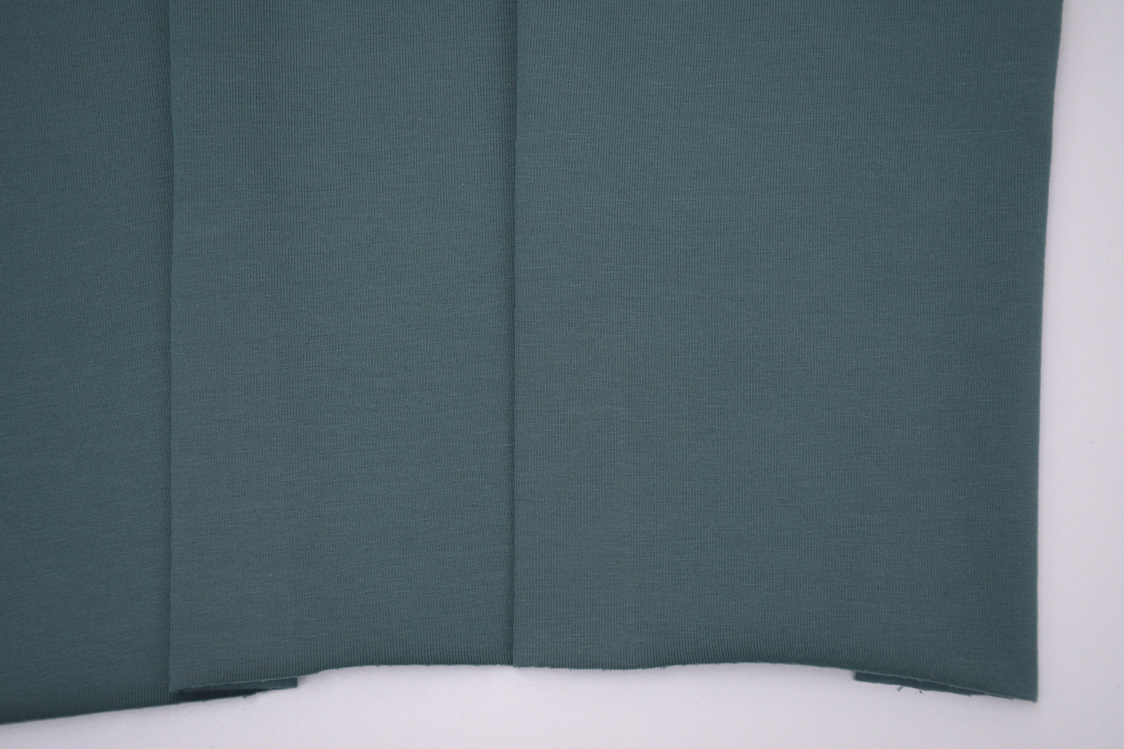 Single Jersey Knit Cotton Spandex Fabric - Soft Teal