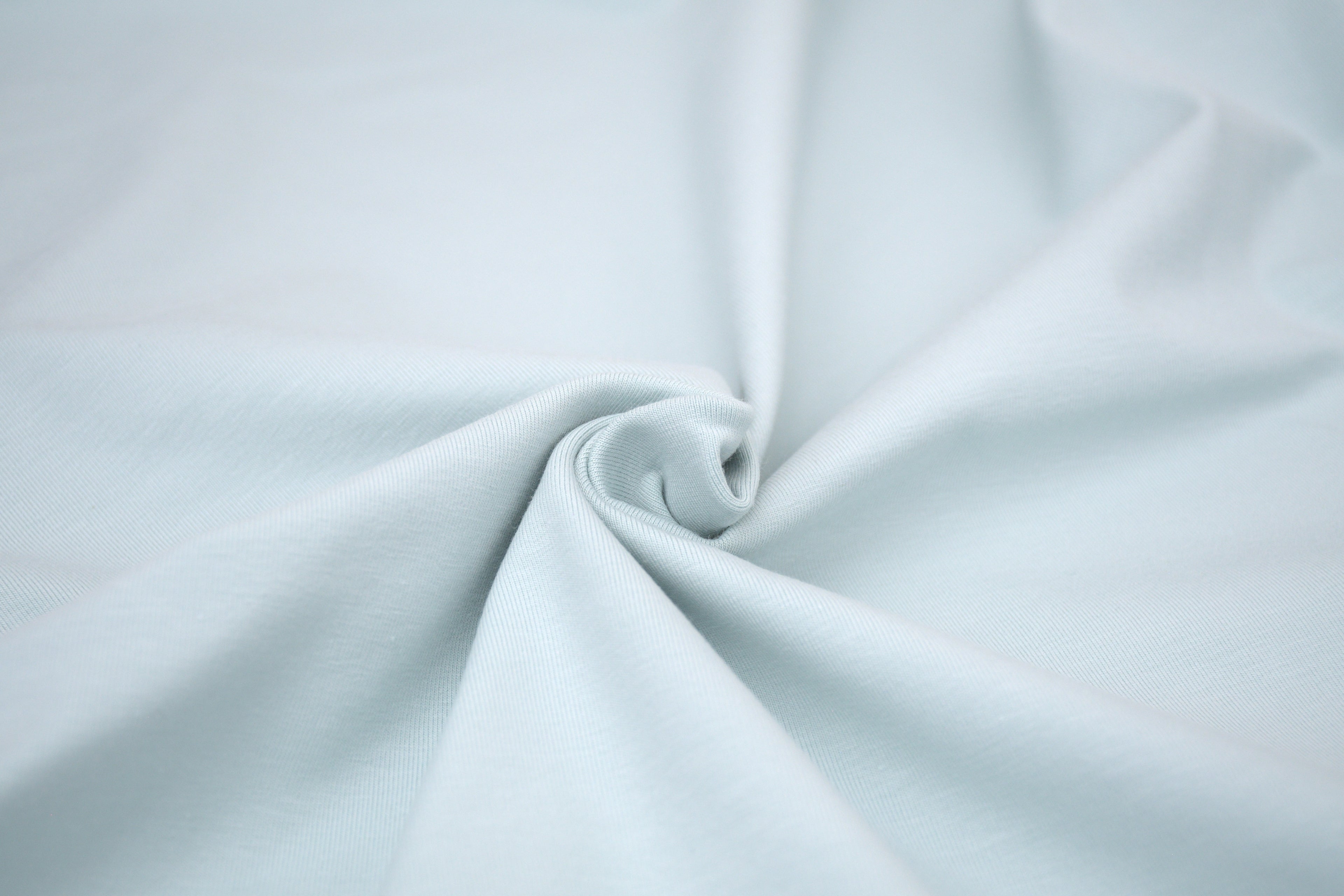 Single Jersey Knit Cotton Spandex Fabric - Sea Green