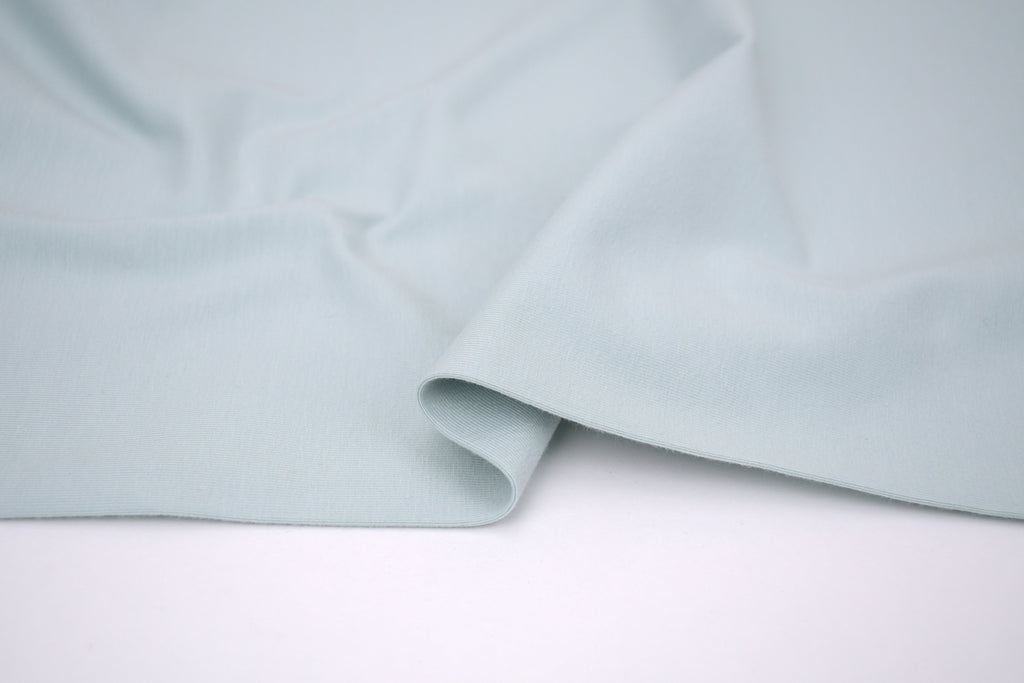 Single Jersey Knit Cotton Spandex Fabric - Sea Green
