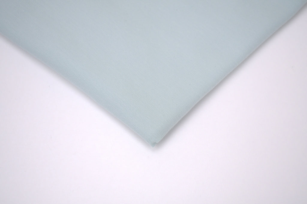 Single Jersey Knit Cotton Spandex Fabric - Sea Green