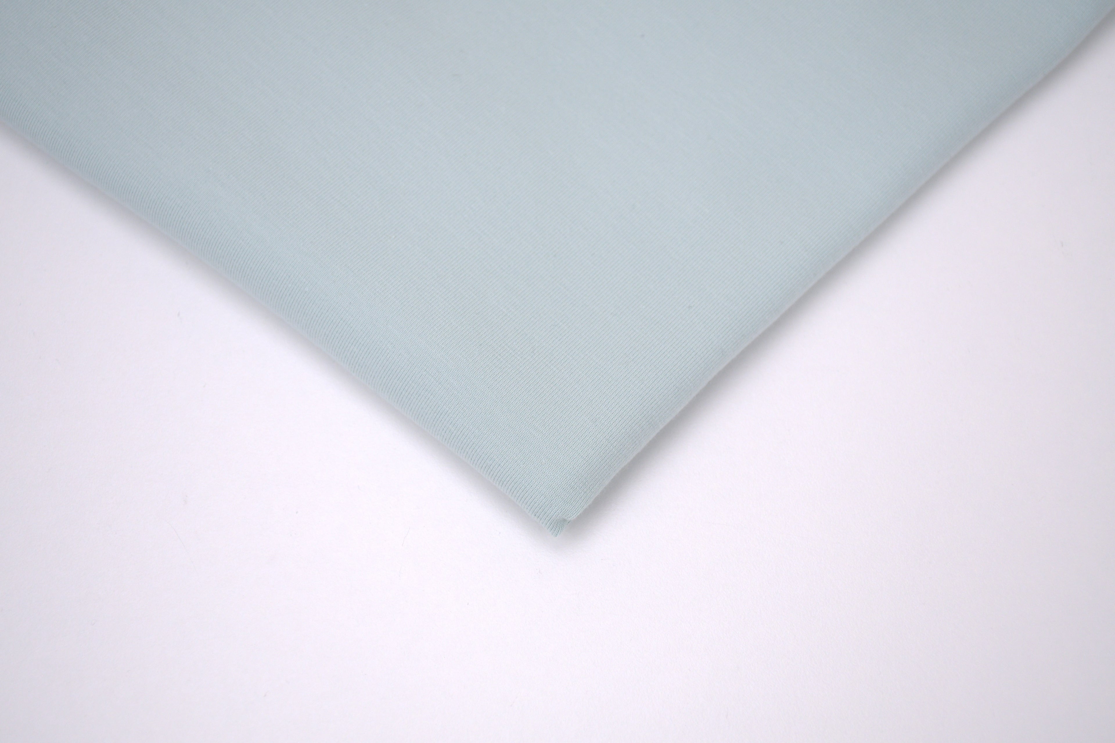 Single Jersey Knit Cotton Spandex Fabric - Sea Green