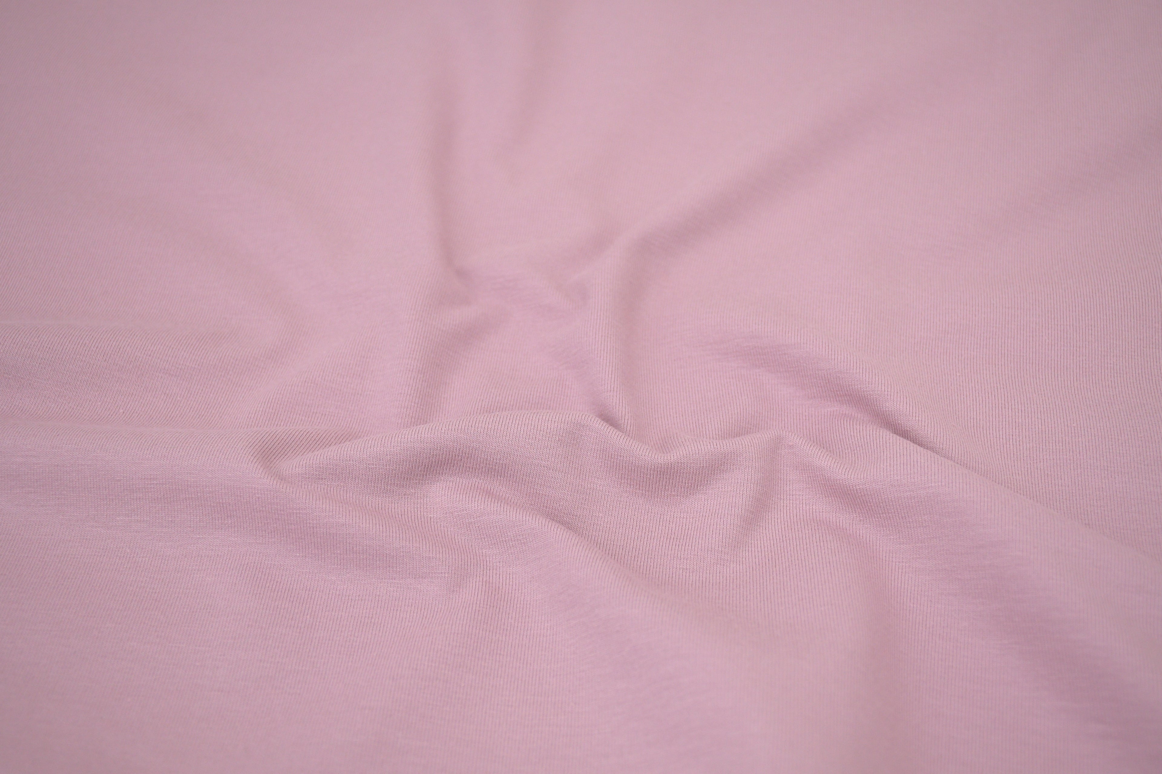 Single Jersey Knit Cotton Spandex Fabric - Dust Pink