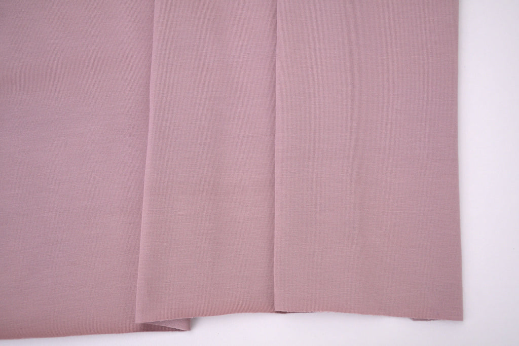 Single Jersey Knit Cotton Spandex Fabric - Dust Pink