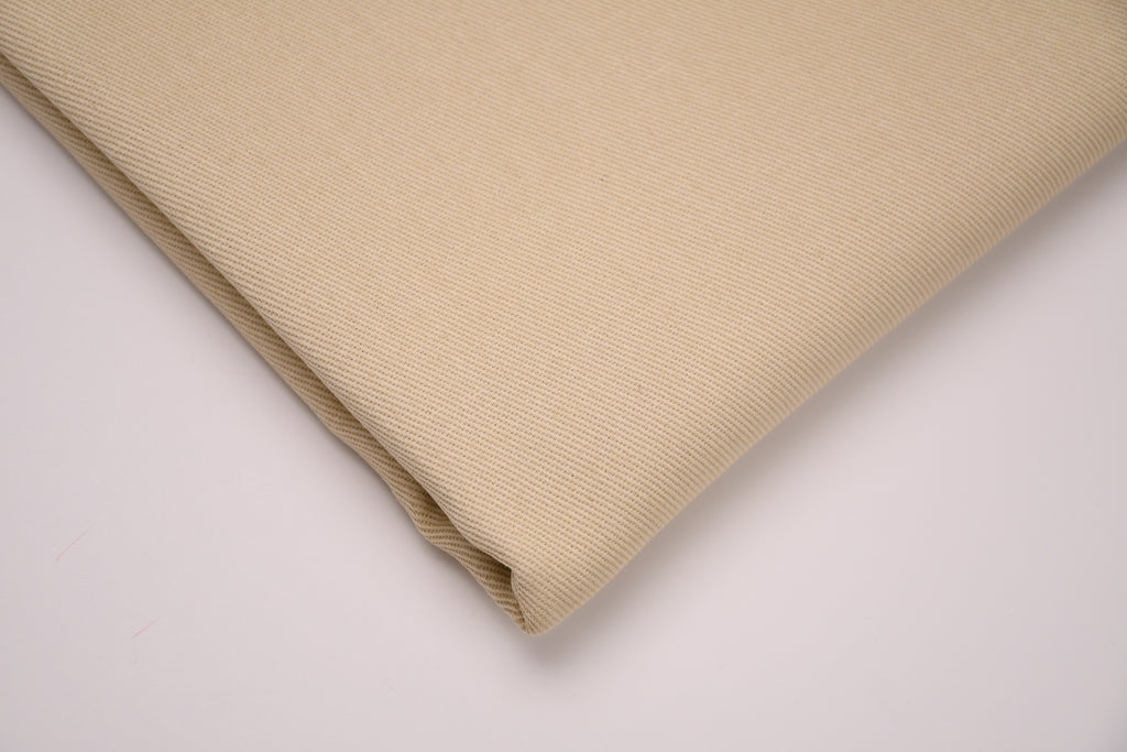 100% Cotton Bull Denim Fabric - Tan