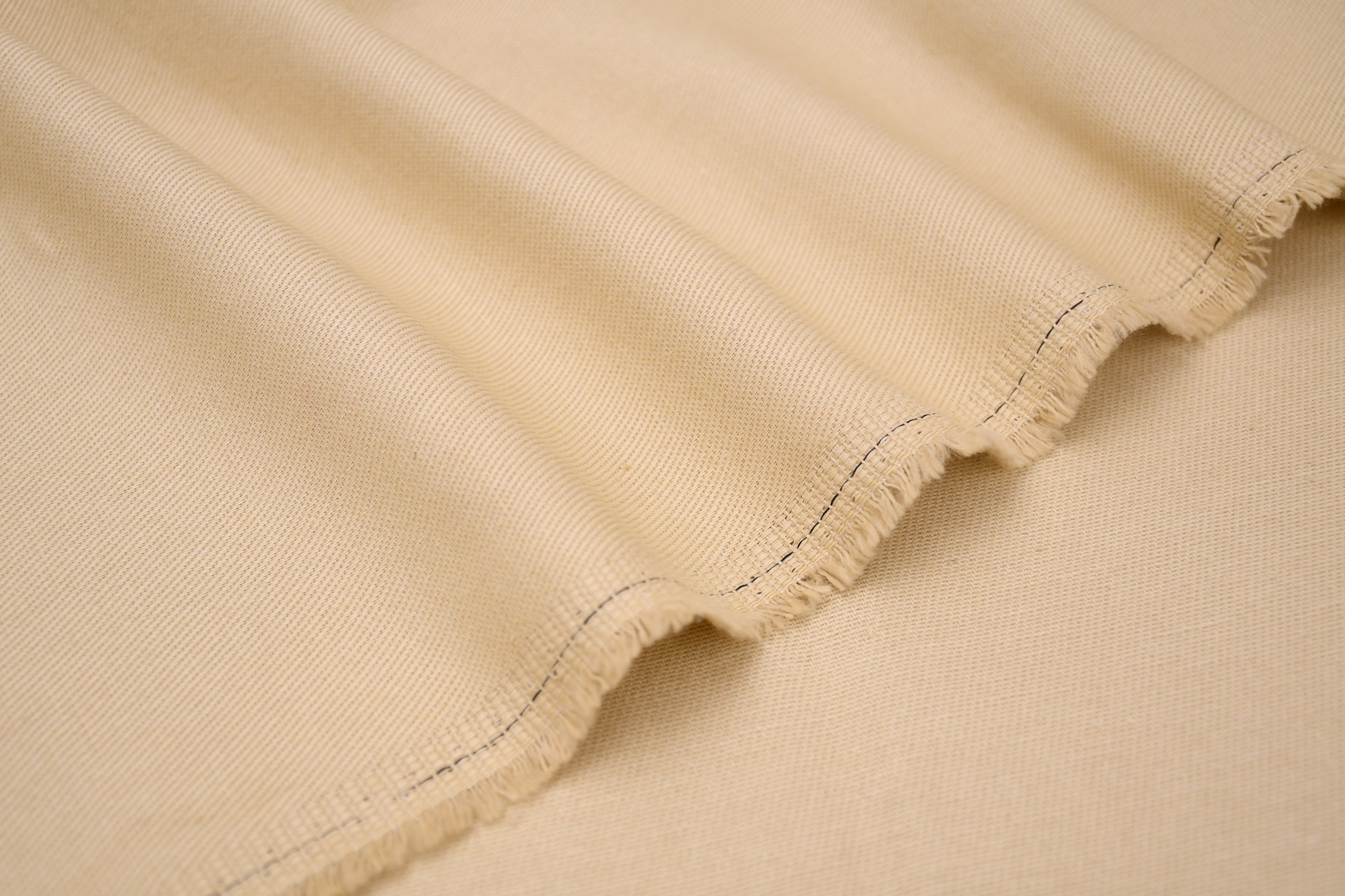 100% Cotton Bull Denim Fabric - Tan