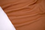Single Jersey Knit Cotton Spandex Fabric - Toffee