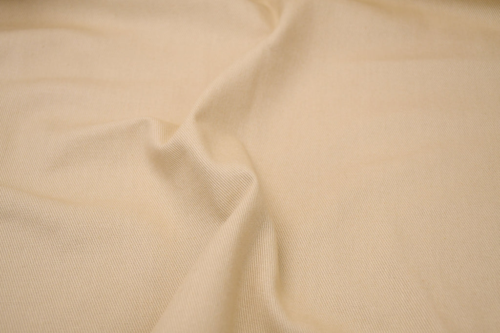 100% Cotton Bull Denim Fabric - Tan