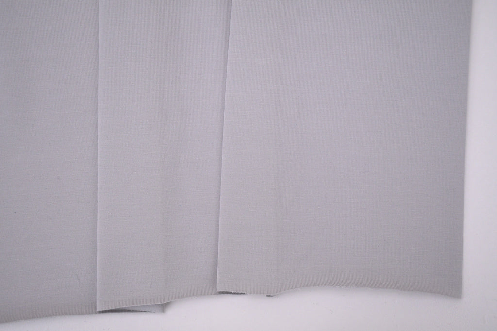 Single Jersey Knit Cotton Spandex Fabric - Grey