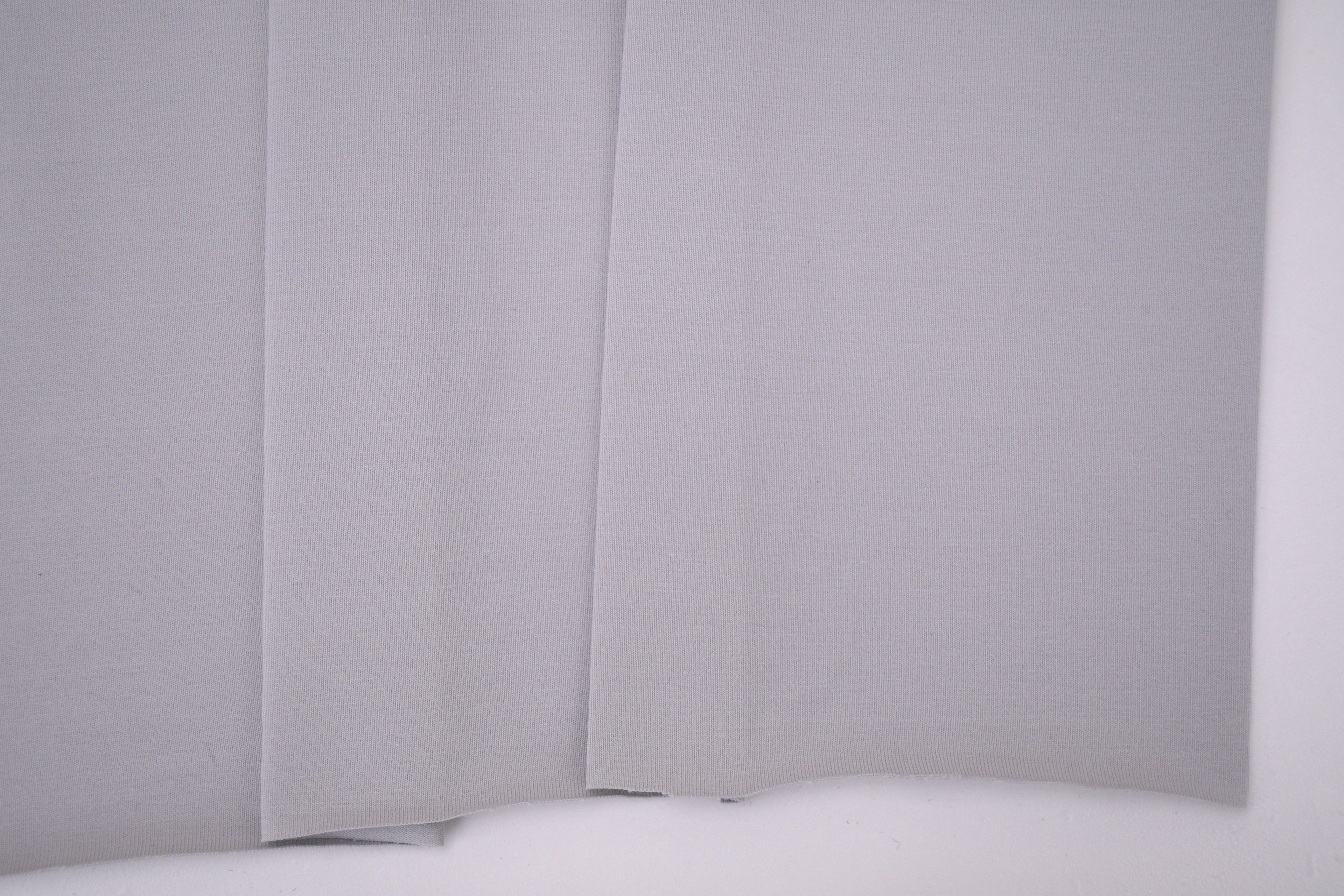 Single Jersey Knit Cotton Spandex Fabric - Grey