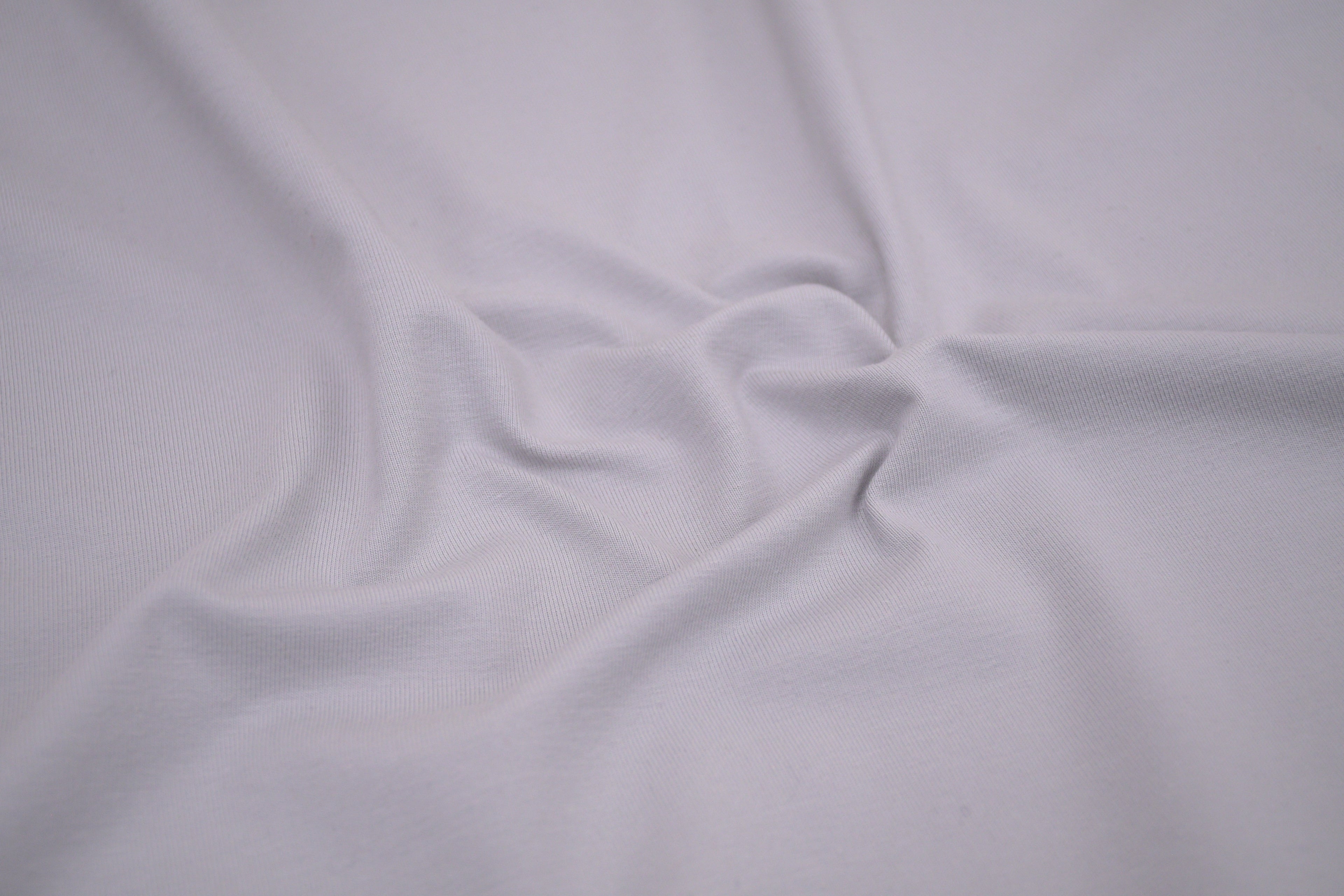 Single Jersey Knit Cotton Spandex Fabric - Grey