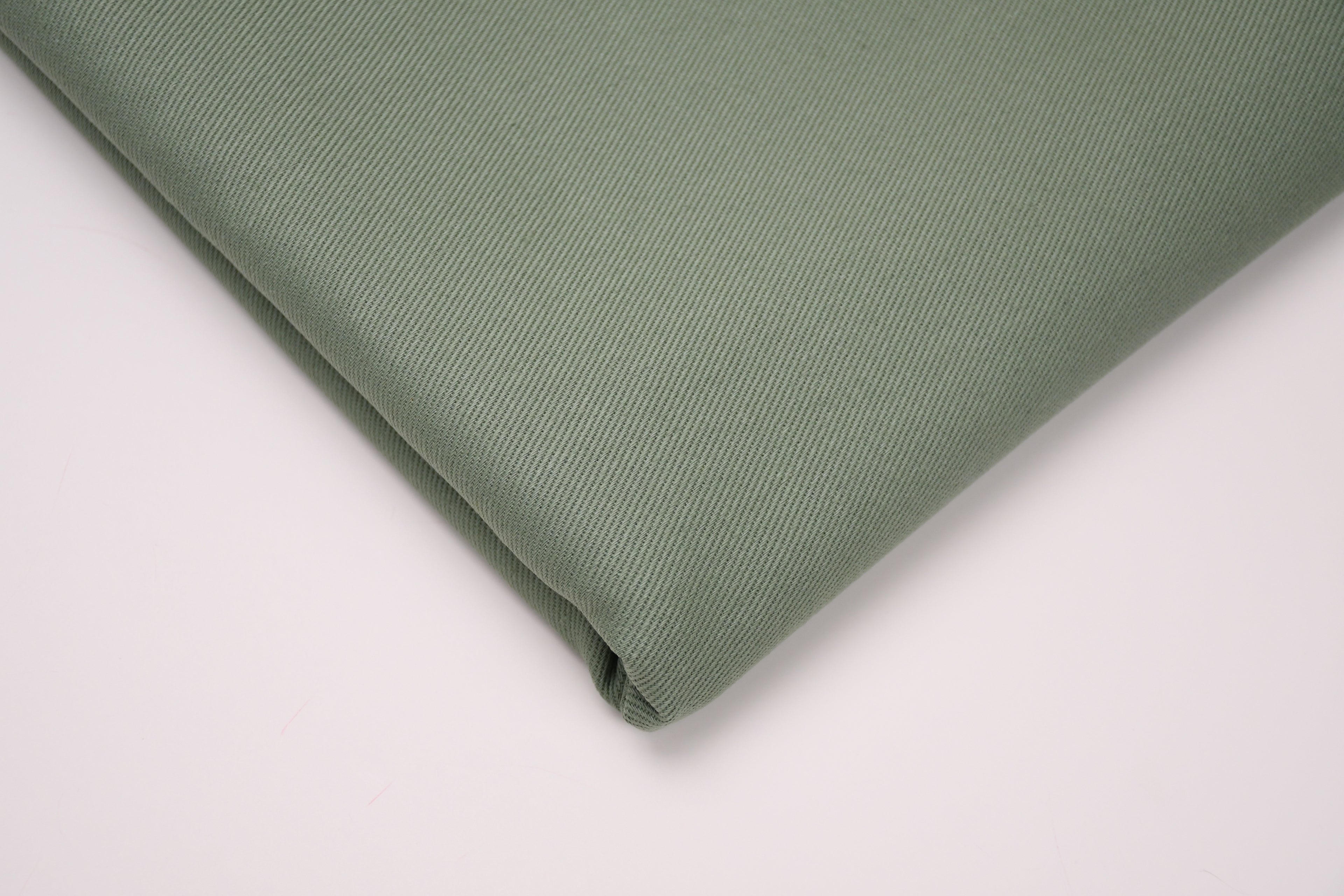100% Cotton Bull Denim Fabric - Dusty Mint