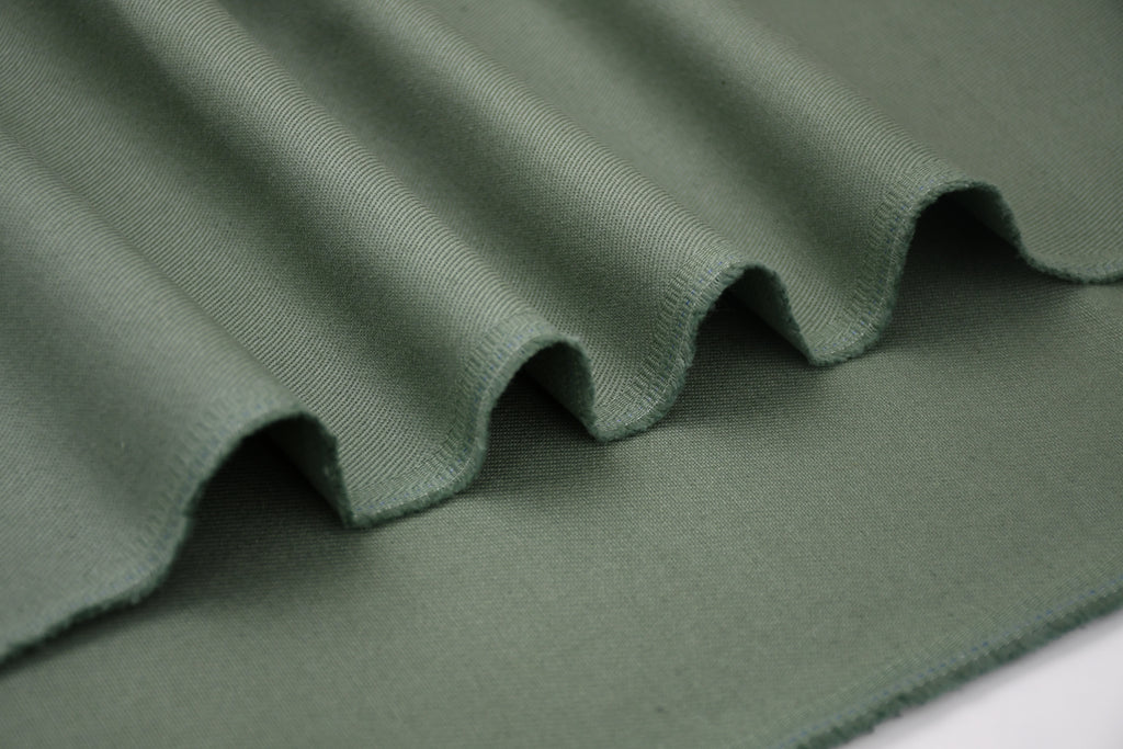 100% Cotton Bull Denim Fabric - Dusty Mint