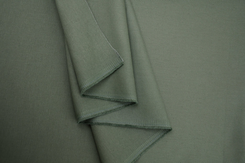 100% Cotton Bull Denim Fabric - Dusty Mint