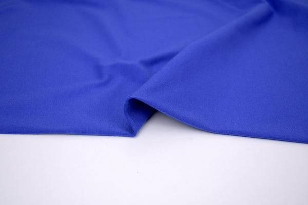 Single Jersey Knit Cotton Spandex Fabric - Royal